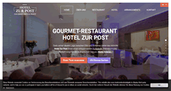 Desktop Screenshot of hotelzurpost.be