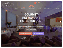 Tablet Screenshot of hotelzurpost.be