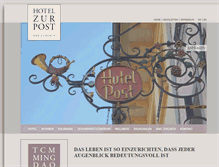 Tablet Screenshot of hotelzurpost.ch